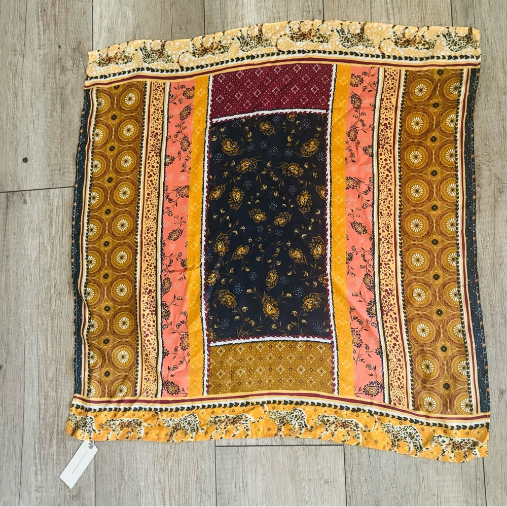 ANTHROPOLOGIE Pañuelo multicolor, Size all.